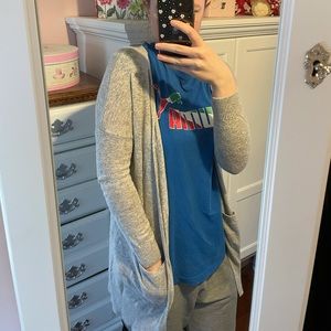 Atmosphere open gray cardigan